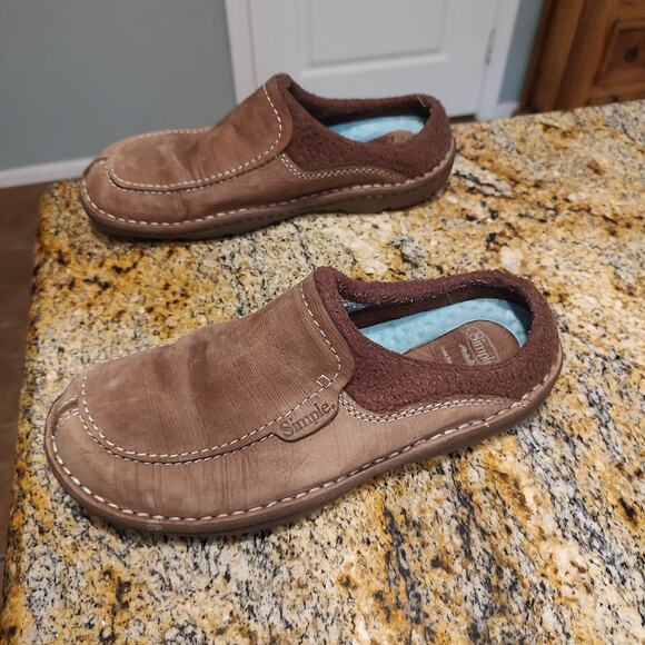 Simple Brown Slip-On Comfortable Slippers Shoes Size 10 - Picture 4 of 12